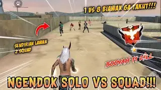 NGENDOK SOLO VS SQUAD‼️LAWAN 8 ORANG AUTO JANTUNG JEDAG JEDUG