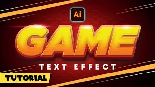 🎮 Gaming Style 3D Text Effect in Illustrator - Esports Gaming Logo in Illustrator 🎮