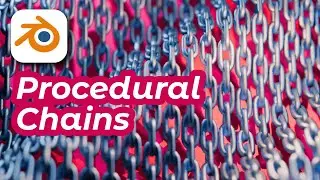 Create Infinite Chain Links in Blender with Geo Nodes & Curve Modifiers