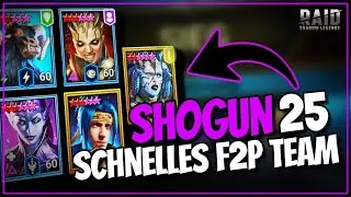 Raid: Shadow Legends | Shogun 25 | Schnelles F2P Team ohne Riho und Kymar | Pakt der Wölfe Clansuche