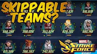 Skippable teams?  Not so fast.  Can you still make smart choices?