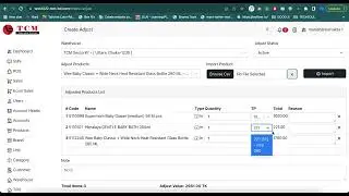 Inventory Adjustment Module - POS Application