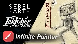 Inktober 04 - RADIO -  Traditional sketch inside Infinite Painter!