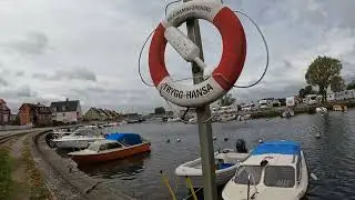 Looking at boats in Råå hamn, Sweden