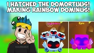 I HATCHED THE DOMORTUUS + MAKING RAINBOW DOMINUS IN PET SIMULATOR X (GIVEWAY WINNER)