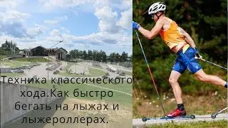 Техника классического хода. Как быстро бегать на лыжах и лыжероллерах.