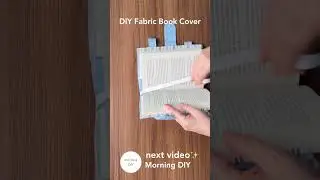 Coming soon✨ DIY fabric book cover📚 #morningdiy #sewing
