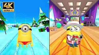 Minion Rush Race- Thong Stuart Vs Barker Minion | Minion Rush Arctic Base Vs Bratt's Lair | EP 03 4K