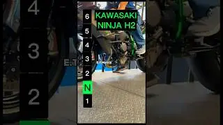 Maximum speed for each gear on a Kawasaki Ninja H2