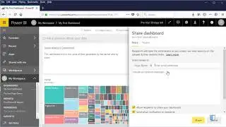 Sharing a Dashboard by Email in Power BI