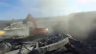 Демонтаж железобетонных конструкций гидроножницами