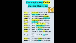 Und auch diese Fehler machen manche Deutsche  