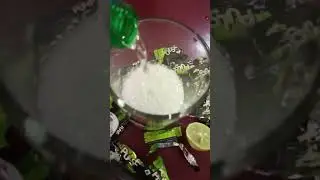 Preparing Mojito with pulse limon and sprite
