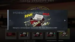 Купил новые капсулы с автографами чемпионов PGL Major Stockholm 2021 (CS:GO)
