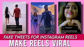 How to create fake tweets for reels|Make reels viral|Editsforyou