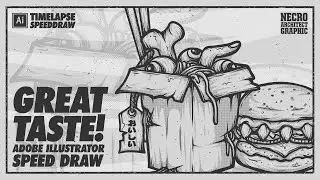 Great Taste! | Adobe Illustrator Timelapse Speed Draw