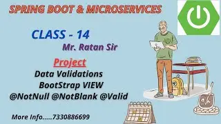 Spring Boot & Microservices || class-14 || MVC PROJECT class-4|| Data Validations || Mr. RATAN SIR