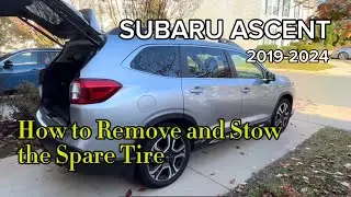SUBARU ASCENT - How to remove and stow the spare tire | 2019-2024