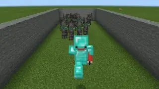 Me with full diamond armor vs 15 zombie with full netherite armor (Minecraft Challenge)