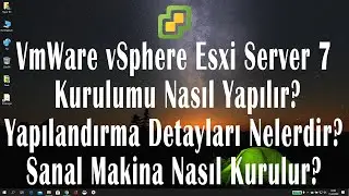 VMvare vSphere Hypervisor Esxi Server 7 Kurulumu #EvdeKal