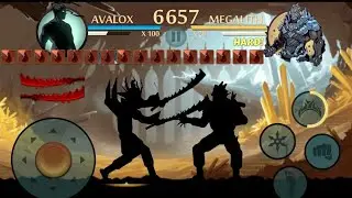 defeating megalith in shadow fight 2 with bloody weapon🥵 🔥🔥(unlimited health) latest version