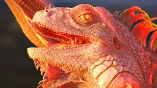 Draguana render with textures. Maya/Redshift
