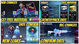 Official Big Changes Bgmi // Mythic Forge leaks& Date/Growth Pack / M4 Mummy crate date /3.2 update