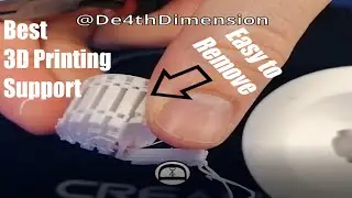 Best Support Easy to Remove - PLA CURA Settings - 3D print timelapse - Ep.28 [D4thDimension]