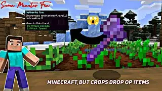 Minecraft but crops give op items | Seven Minutes Fun | Minecraft Hindi |  U.P Boy Gamer