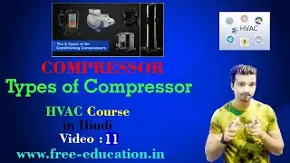 Compressor & Its Types (HVAC Course in Hindi)