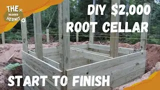 DIY Root Cellar Build Start to Finish