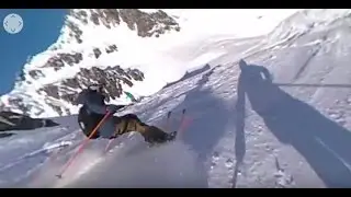 [VIDEO 360°] Freeride World Tour : le run d'Aurélien Ducroz et Markus Eder, à Chamonix