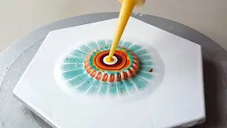 (764) One Big Fireworks | with Just Water | Acrylic Pouring | Easy Painting ideas | Designer Gemma77