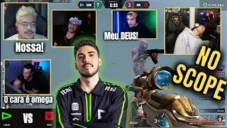 REAÇÃO DOS STREAMERS COM ESSE NO SCOPE DO ASPAS EM CIMA DO MARVED