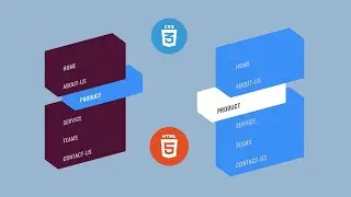 🔴 CSS: Isometric Menu Hover Effects @devhubspot Html CSS 3D Menu