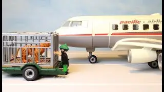 Playmobil Wild Animal Plane Transport The Airport