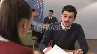 Man talking and checking documents | Stock Footage - Envato elements