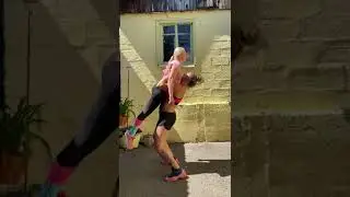 Buff chick under armpit lift and carry