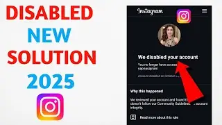 Instagram Account Disabled how to get back l How to Recover Disabled Instagram Account( Reactivate )