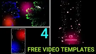 Four Best Template Video Background Full Screen | Free Download Light Effect | No Copyright Issue