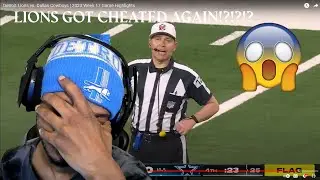 Detroit Lions VS Dallas Cowboys Reaction | Lions Got Cheated Again ?!?!?!