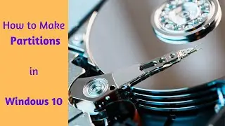 Try this method to create partition in windows 10?