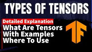 Types Of Tensors | What Are Tensors | Where To Use | 