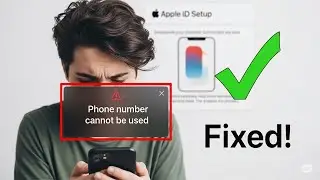 Phone Number can not be used at this time while creating Apple ID