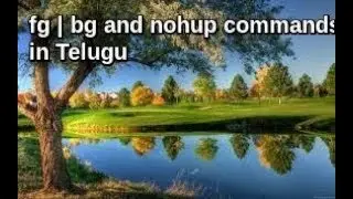 This video related to fg,bg and nohup commands in unix