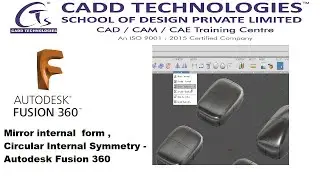 Mirror internal  form , Circular Internal Symmetry - Autodesk Fusion 360