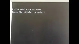 что делать при такой ошибке: A disk error occurredPress Ctrl+Alt+Del to restart