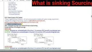 PLC training 4 || Sinking and Sourcing Concept | Sinking and Sourcing Wiring of PLC | 🤨😃