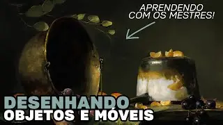 O Que Aprendi Desenhando OBJETOS e MÓVEIS - Perspectiva, Hachuras, Composição e Materiais