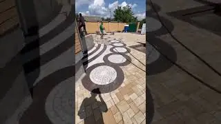 Лучшая входная группа с кругами из тротуарной плитки АНТИК 🤠
